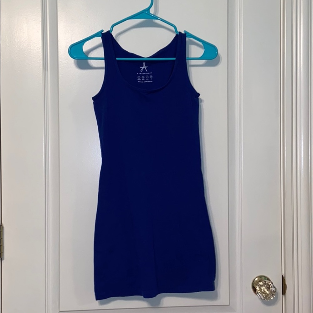 Tight blue dress
